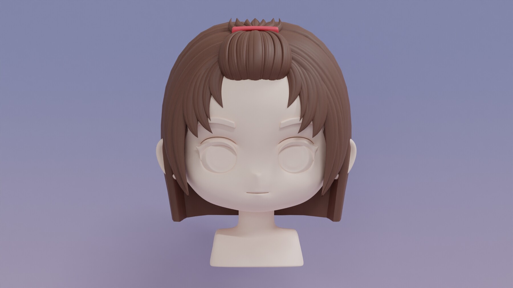 ArtStation - Chibi Female Hair Style 15