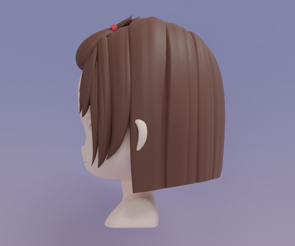 ArtStation - Chibi Female Hair Style 15