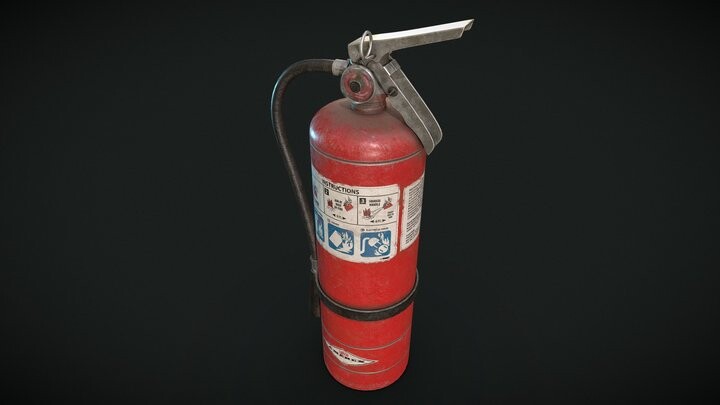 ArtStation - Fire Extinguisher | Game Assets