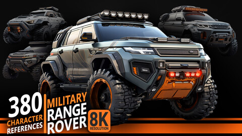 380 Military Range Rover - Game Asset References | 8K Resolution