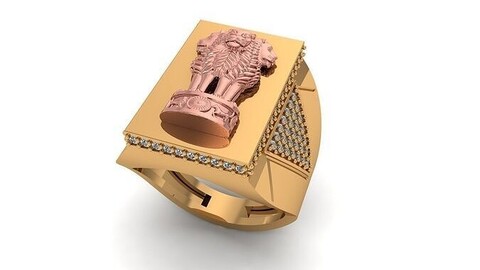 Ashok Stambh Ring 3D-print model file