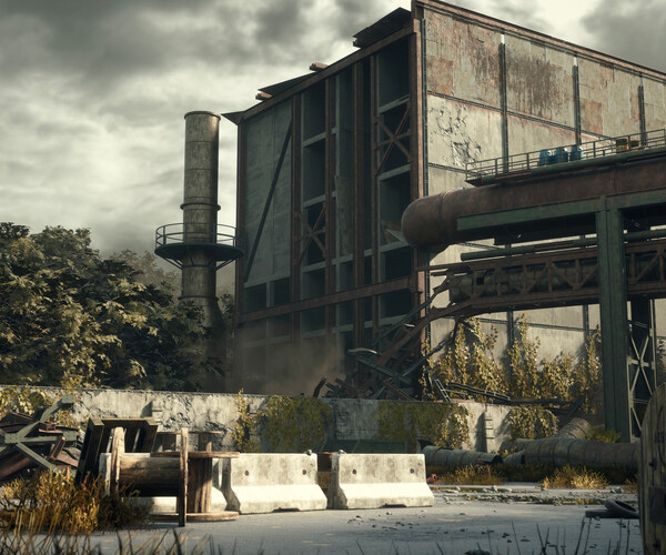 ArtStation - Abandoned Industrial Factory Environment / Unreal Engine 5 ...