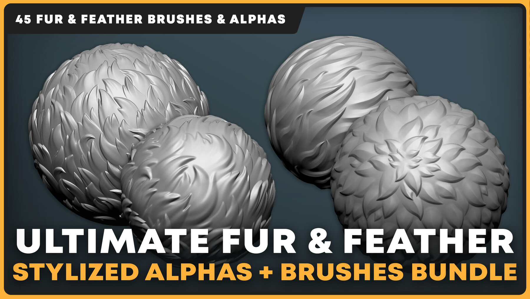 ArtStation - Ultimate Stylized Fur & Feather Alpha & Brushes Bundle ...