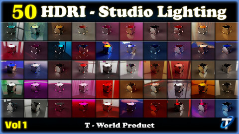 50 HDRI - Studio Lighting (MEGA Bundle) - Vol 1