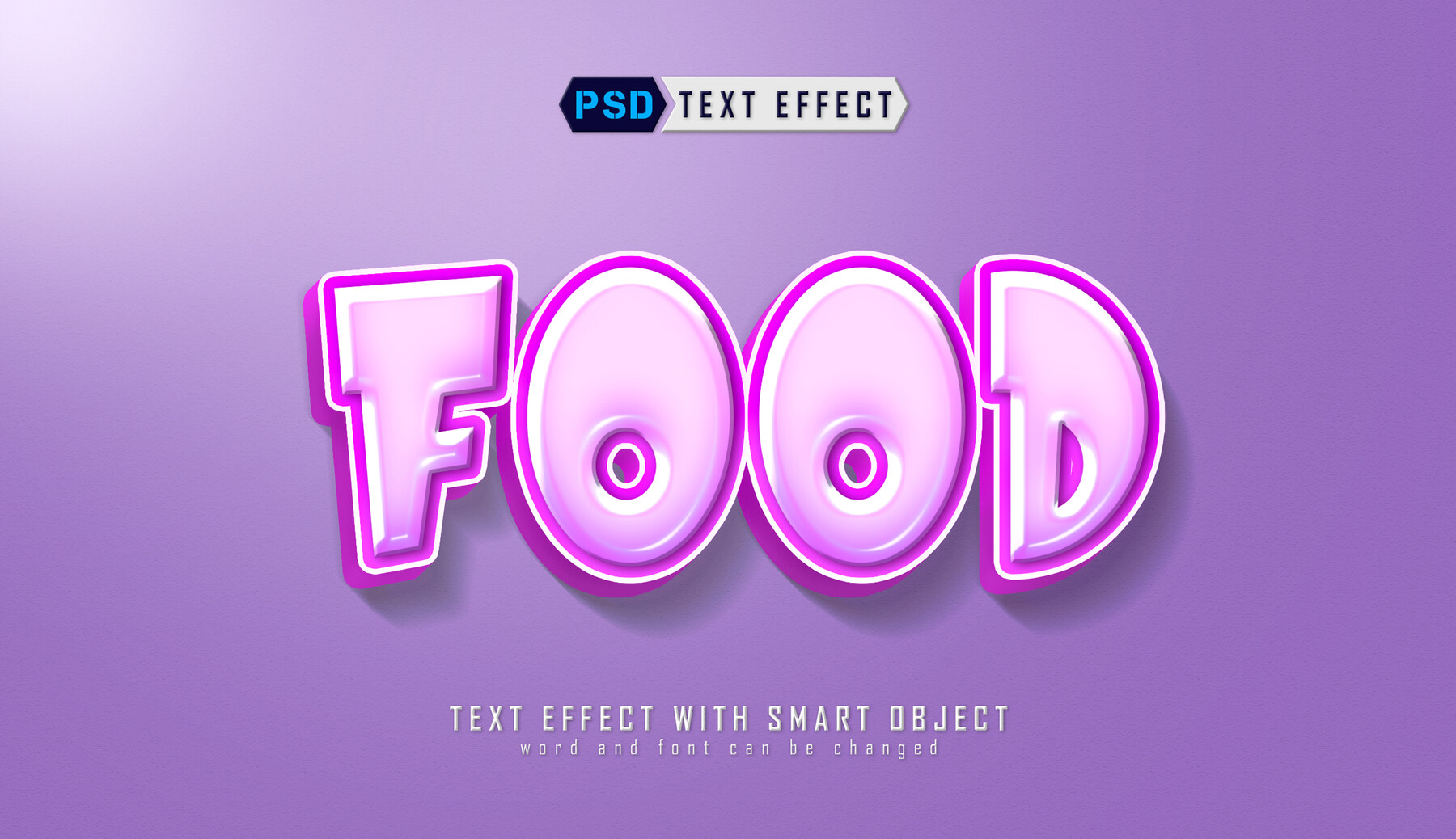 ArtStation - Food PSD fully editable text effect. Layer style PSD ...