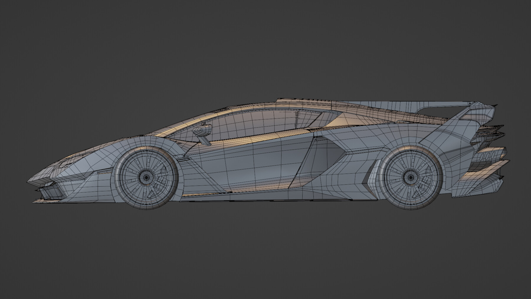 ArtStation - Optimized, game-ready, low-poly sports car model | Game Assets