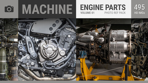 MACHINE Engine Parts VOL 01 Photo Reference Pack