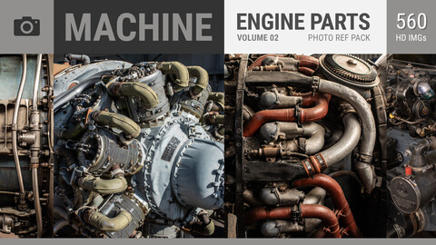 MACHINE Engine Parts VOL 02 Photo Reference Pack