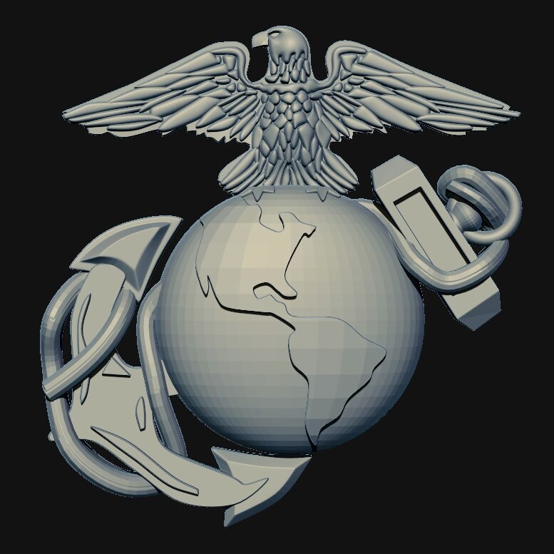 ArtStation - 3D USMC Logo | Resources