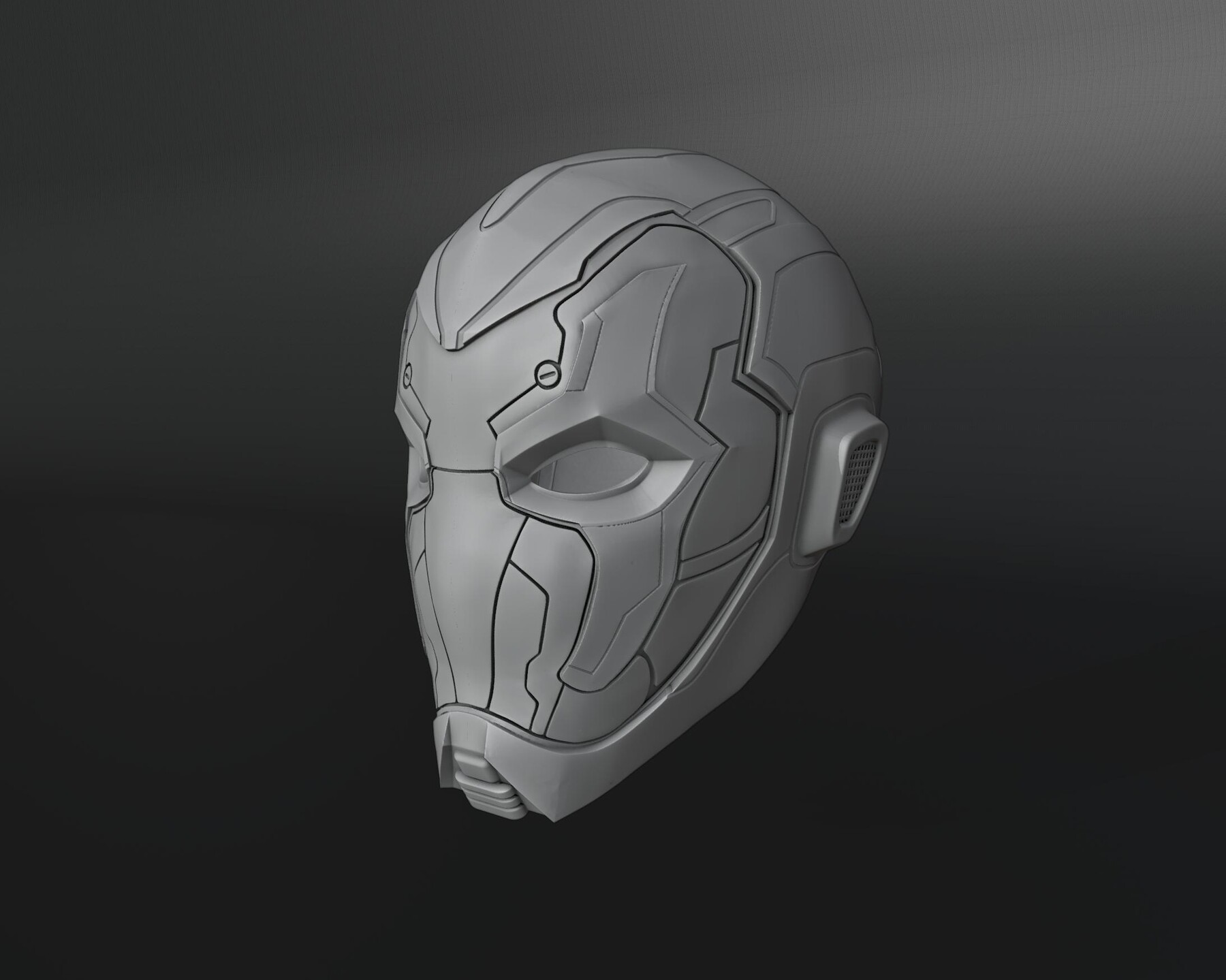 Blue Beetle Mask 3D File STL 