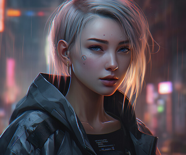 ArtStation - Cyberpunk futuristic sci-fi girls (5824x3264px.) | Artworks