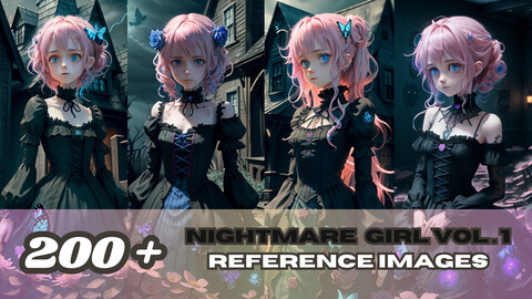 200 + Nightmare girl VOL.01 Reference Images