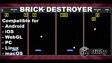 Brick Destroyer - Unity Endless Game Source Code