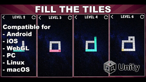 Fill The Tiles - Unity Puzzle Game Source Code