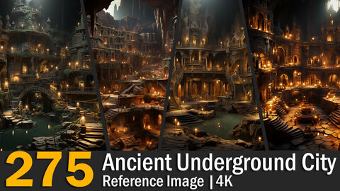 Ancient Underground City | Reference Images | 4K