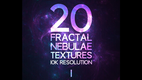 20x Fractal Nebulae Textures I by Daniel Schmelling