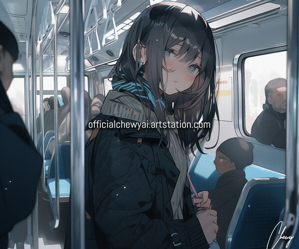 ArtStation - Girl on a Train | Artworks