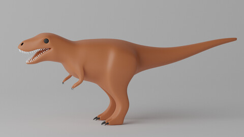 Cartoon Tyrannosaurus T-Rex 3D model