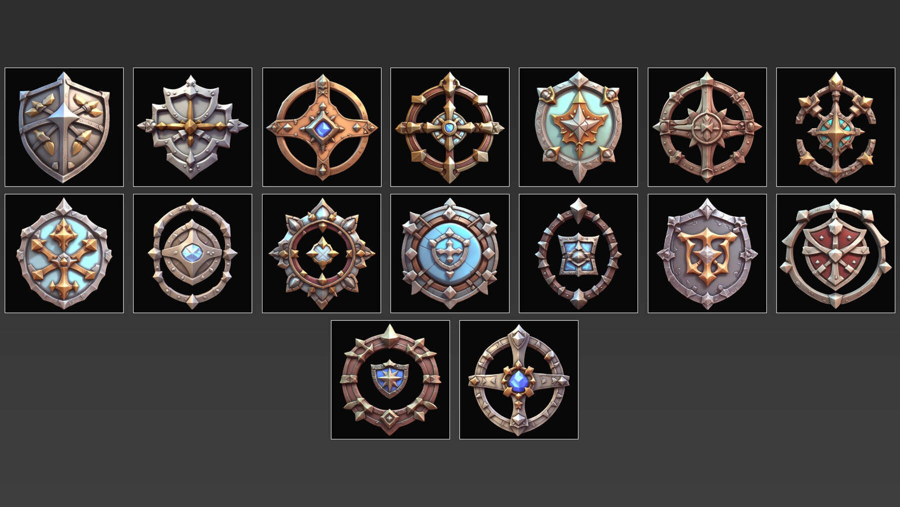 Fantasy Rank Badges 