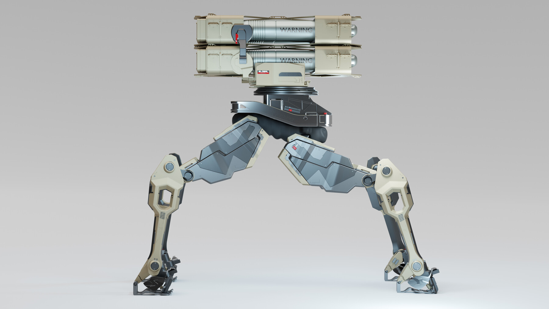 ArtStation - Robot: Quadruped Missile Launcher | Resources