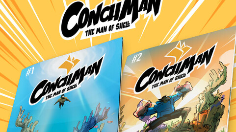 Conchman, The Man of Shell. Issue #1 & #2