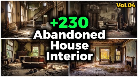 +230 Abandoned House Interior Reference Images (4k) | Vol_04