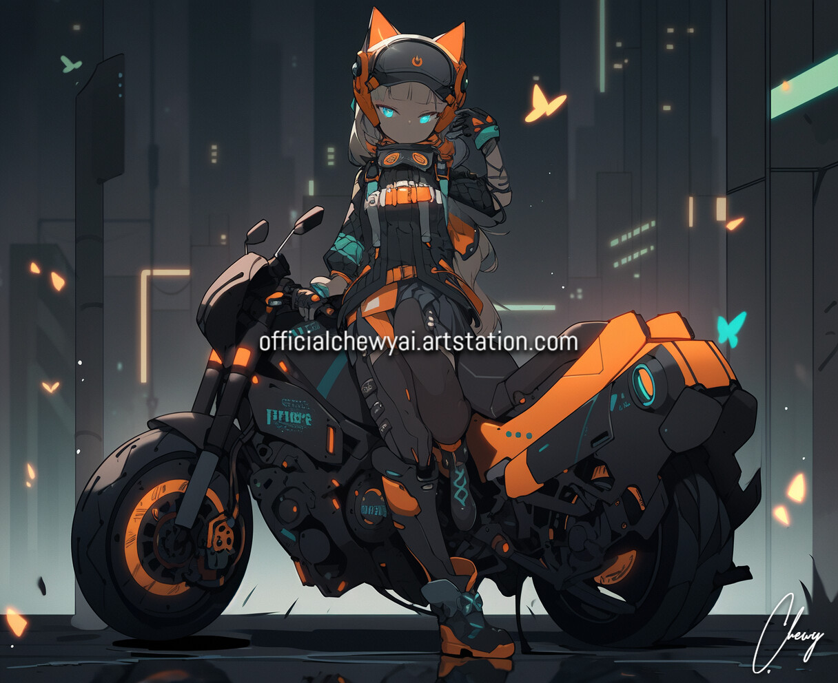 ArtStation - Moto Girl