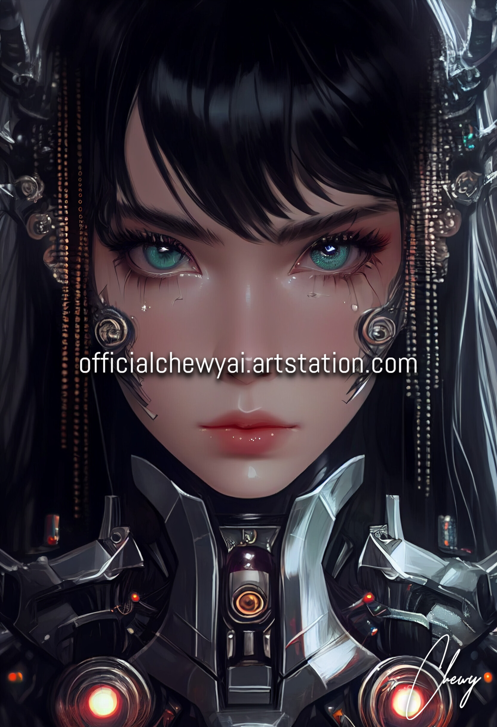 ArtStation - Various Robotic Girl Portraits (Part I) | Artworks