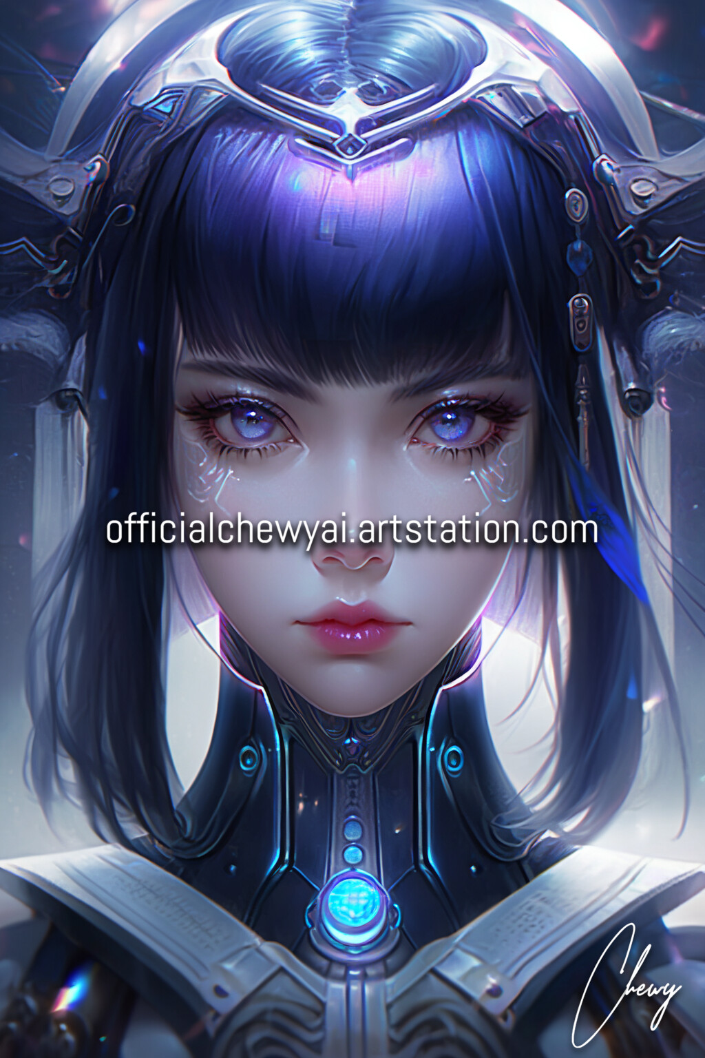 ArtStation - Various Robotic Girl Portraits (Part II) | Artworks