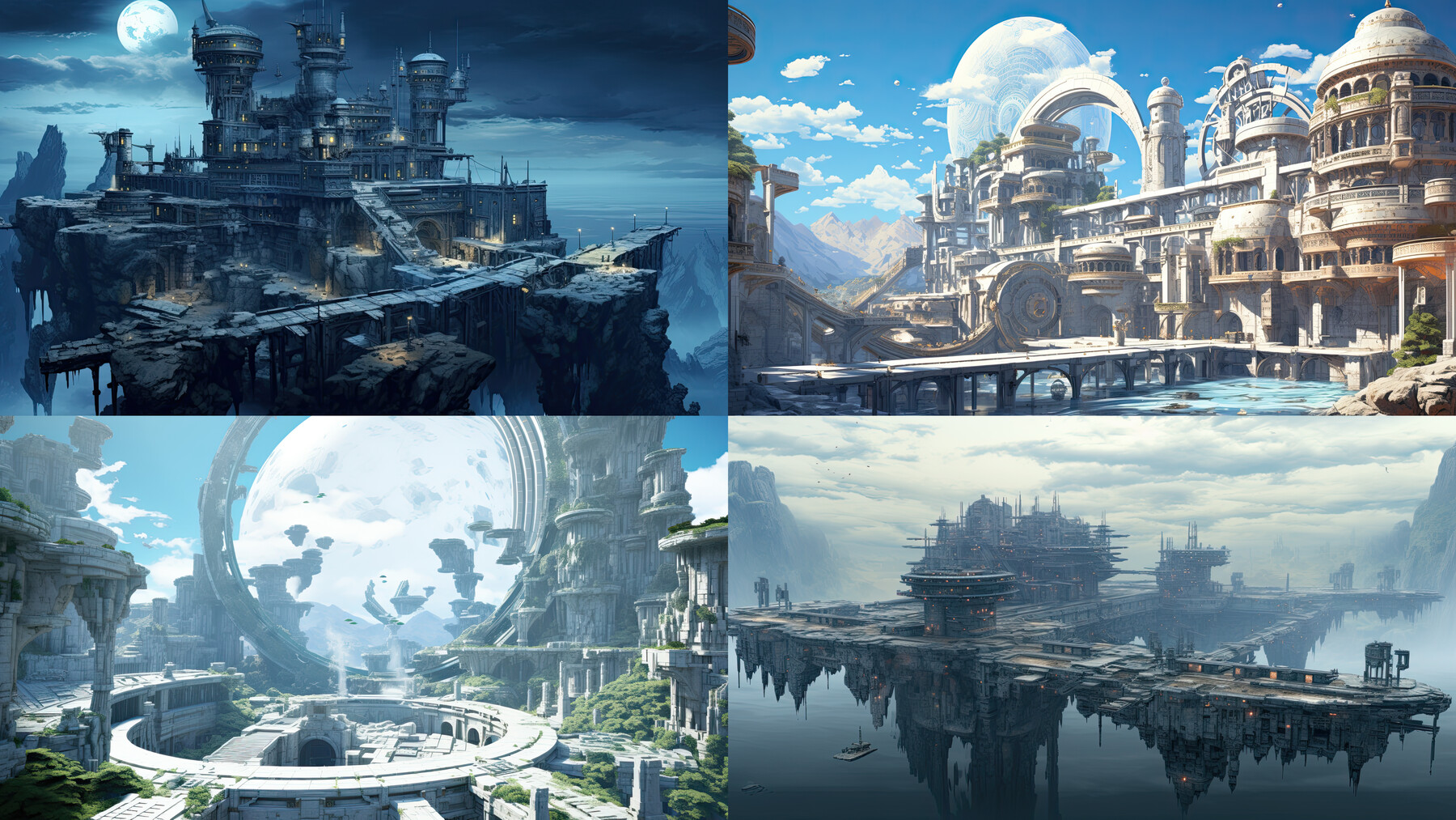 205 Arts Networked Neural Landscape Fantasy Architecture Novel Anime  Package Concept Reference Pack More Than 6K Resolution