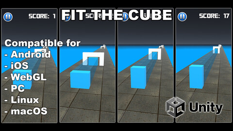 Fit The Cube - Endless Unity Game Source Code