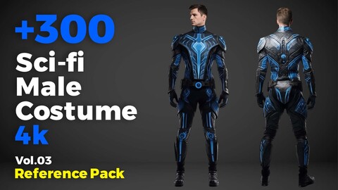 +300 Sci-fi Male Costume Concept (4k)