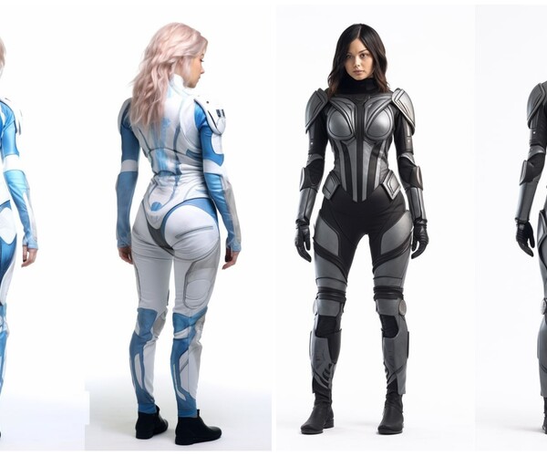 ArtStation - +300 Sci-fi Female Costume Concept (4k)