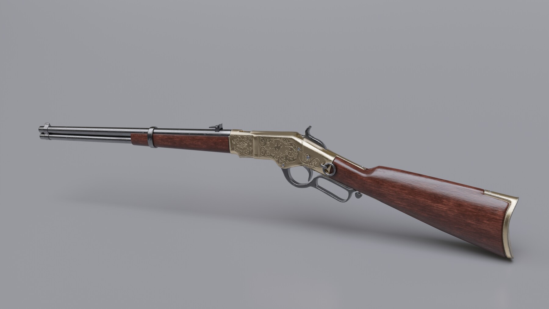 ArtStation - Carabine - Winchester 1866 | Game Assets