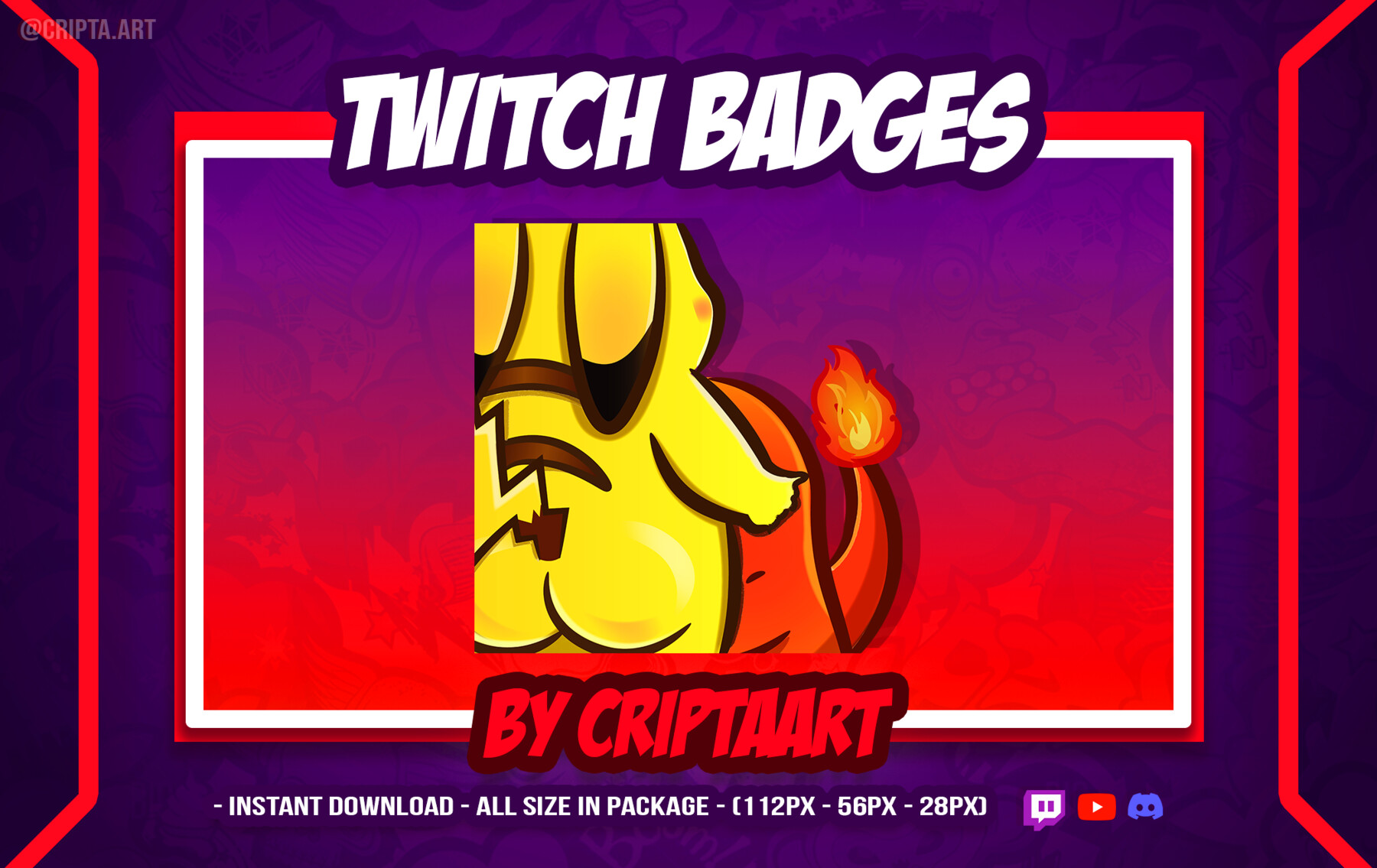 ArtStation - ALL twitch emotes and badges 2020