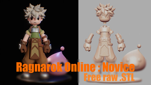 Ragnarok Online : Novice Fanart 3D Model