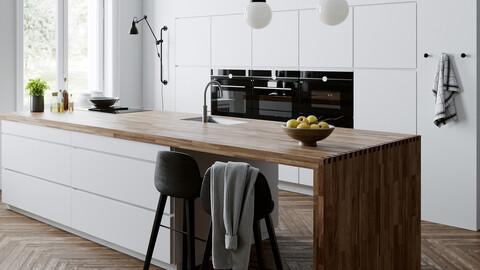 White Kitchen by KVIK