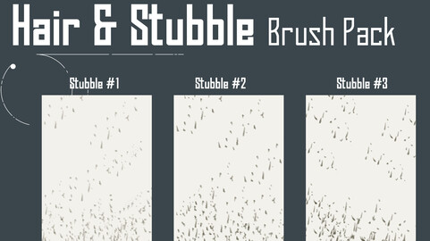 Hair & Stubble Brush Pack