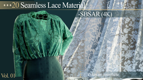 20 Seamless Lace Material (-SBSAR)