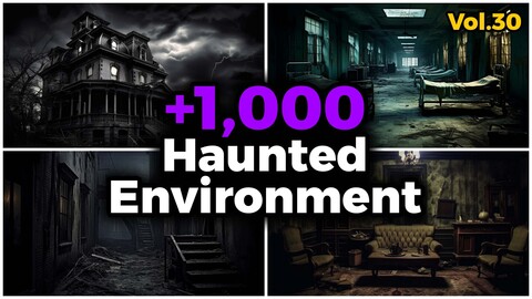 +1,000 Haunted Environment Concept (4k) | Vol_30