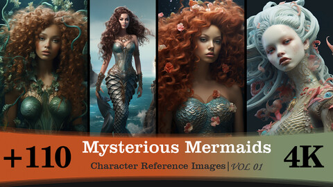 Mysterious Mermaide Vol 01 | 4K Reference Images