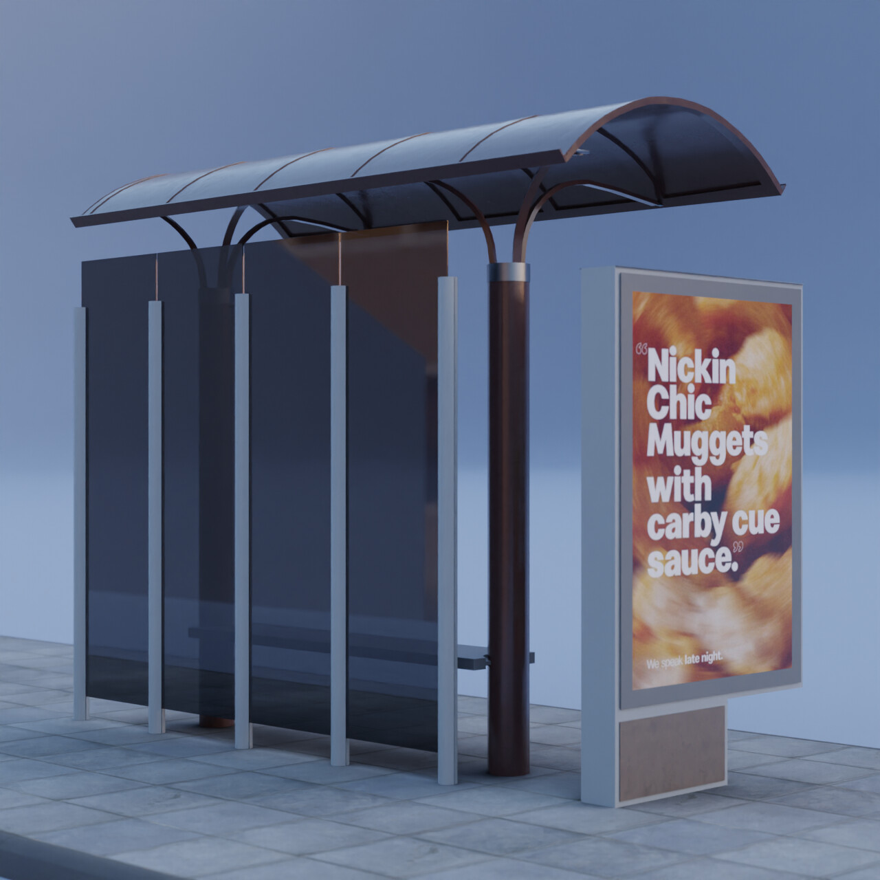 ArtStation - Brasília Bus Stop Shelter (HQ/Game Ready/Low Poly) | Game ...