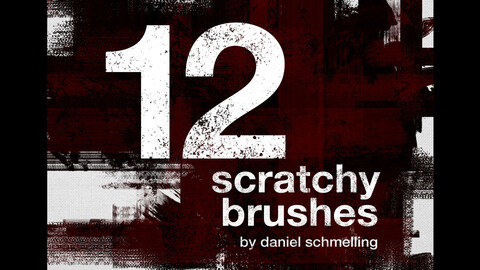 12x Scratchy Brushes by Daniel Schmelling