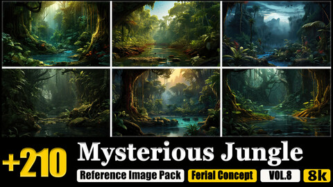 210 Mysterious Jungle Reference Image Pack v.8