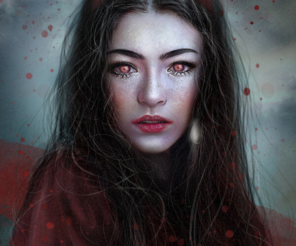 ArtStation - Gothic Snow White. NoAii. Dark fantasy girl. Vampire ...