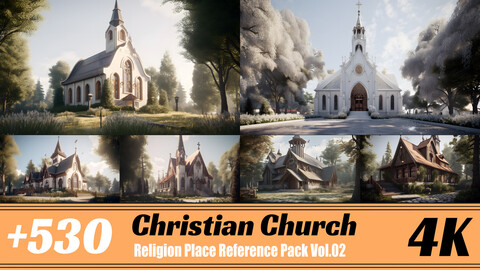 +530 Christian Church | 4K |Reference pack Vol.02