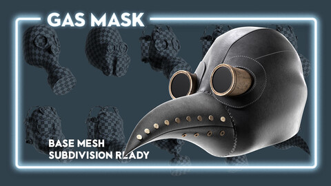 10 Gas masks base mesh