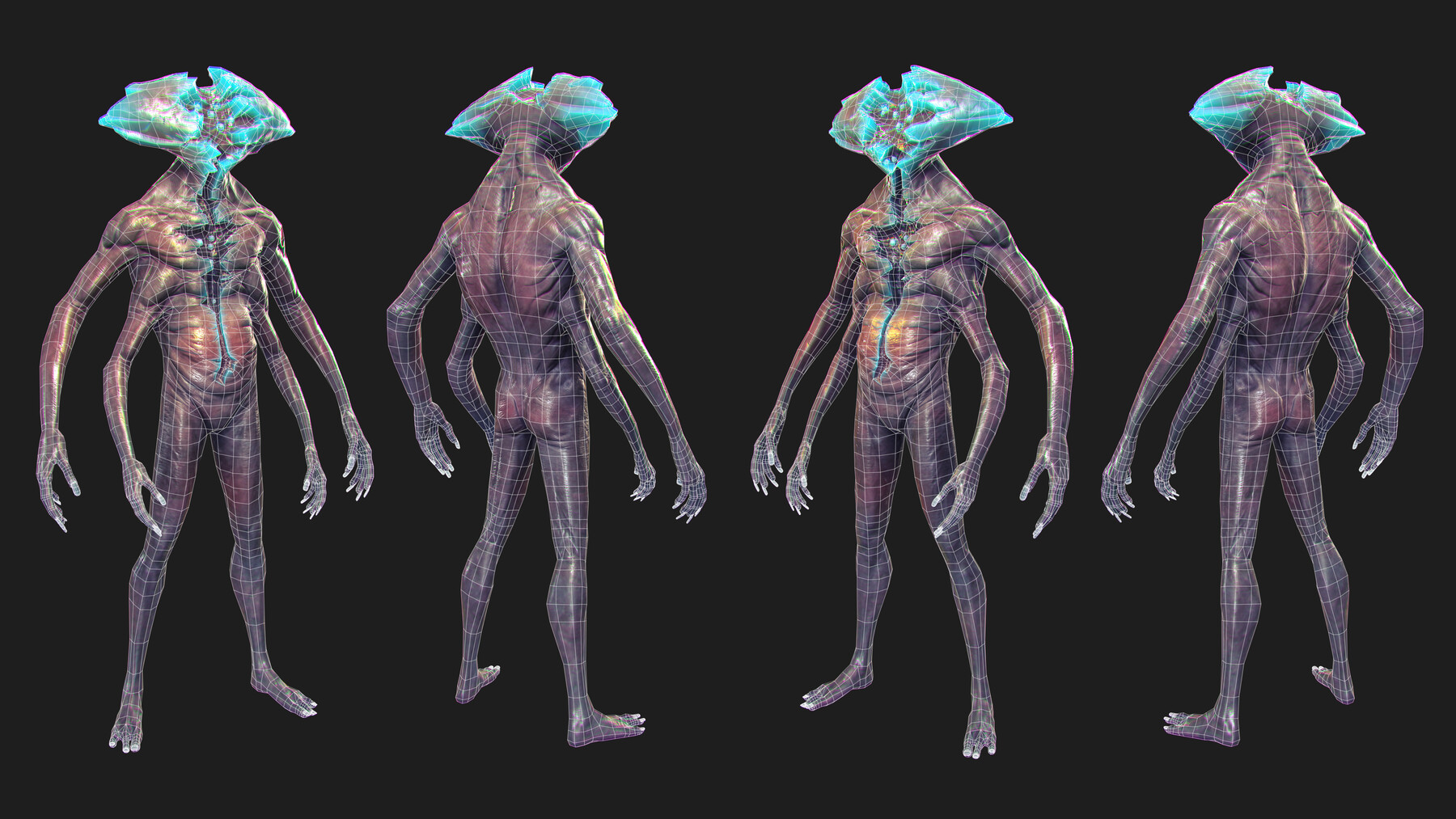 ArtStation - Creature | HP/LP Source Files | Game Assets