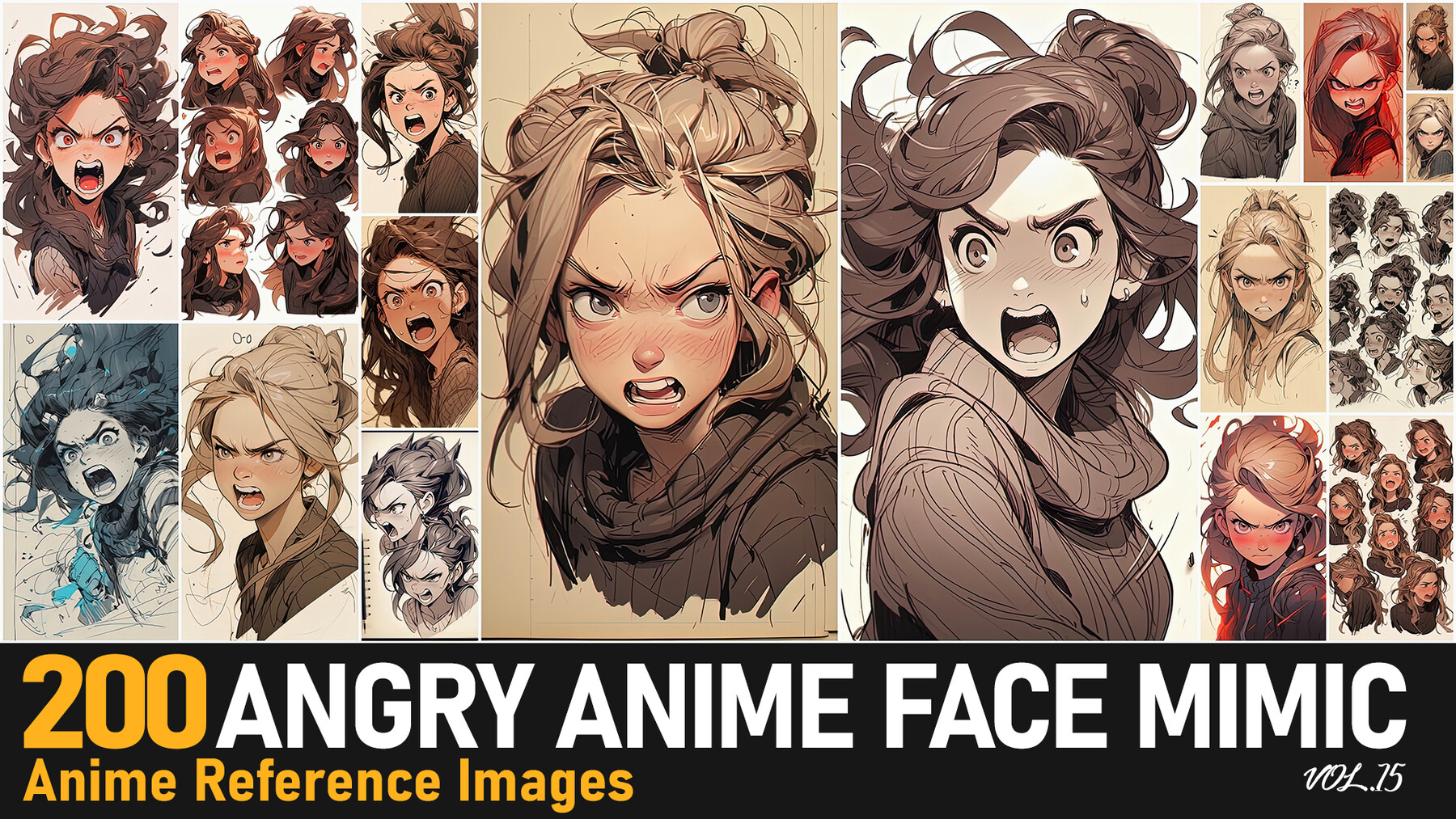 Anime face drawing, Angry anime face, Drawing cartoon faces