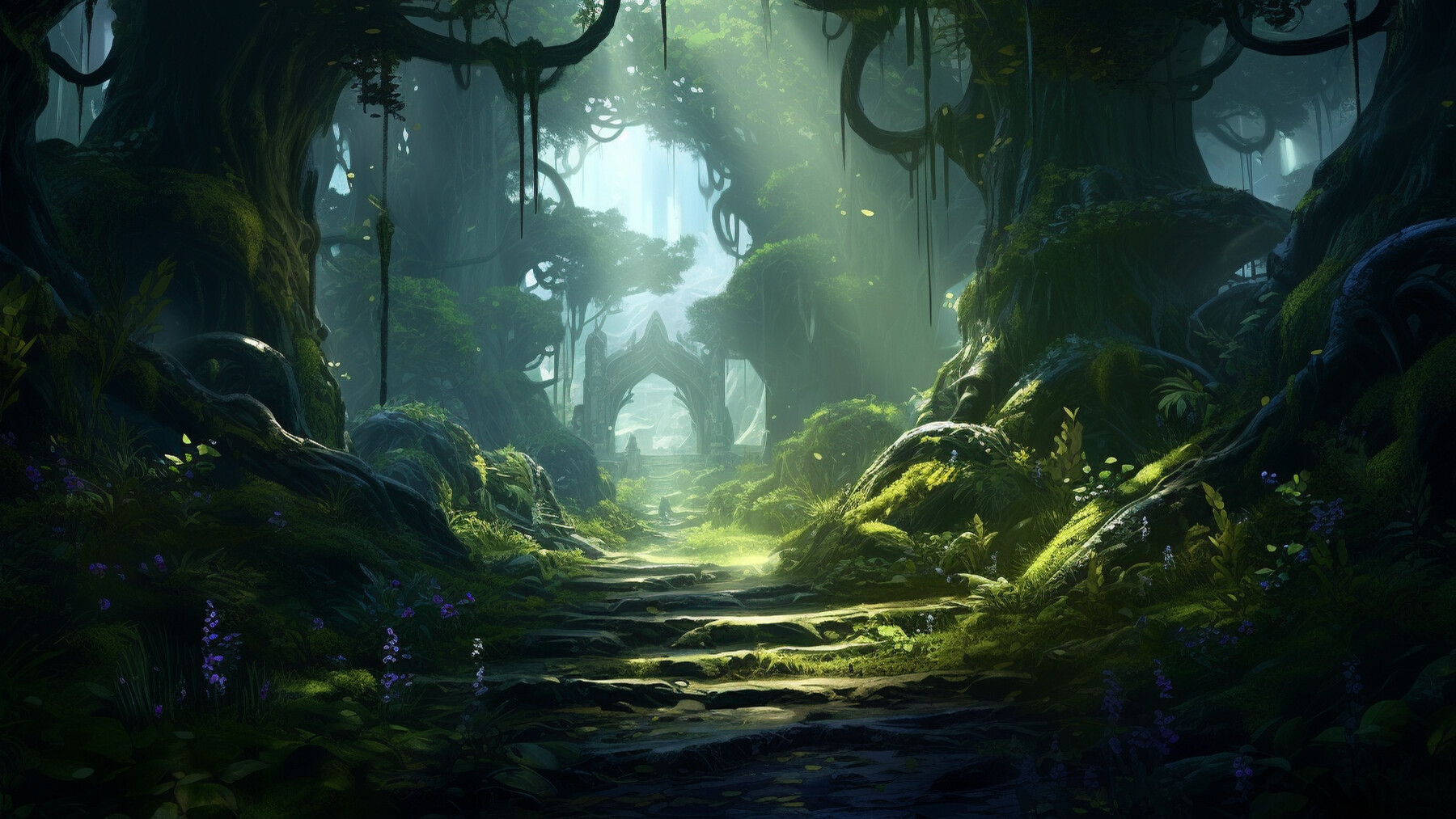 ArtStation - 152 Fantasy Backgrounds in full-HD (1920x1080 pixels, AI ...